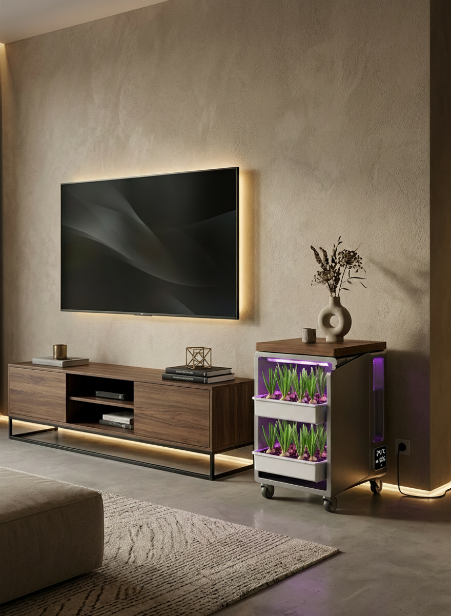 거실에서의 Rootie